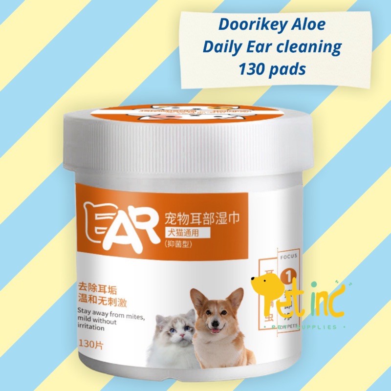 Doorikey aloe daily ear wipes 130 pads