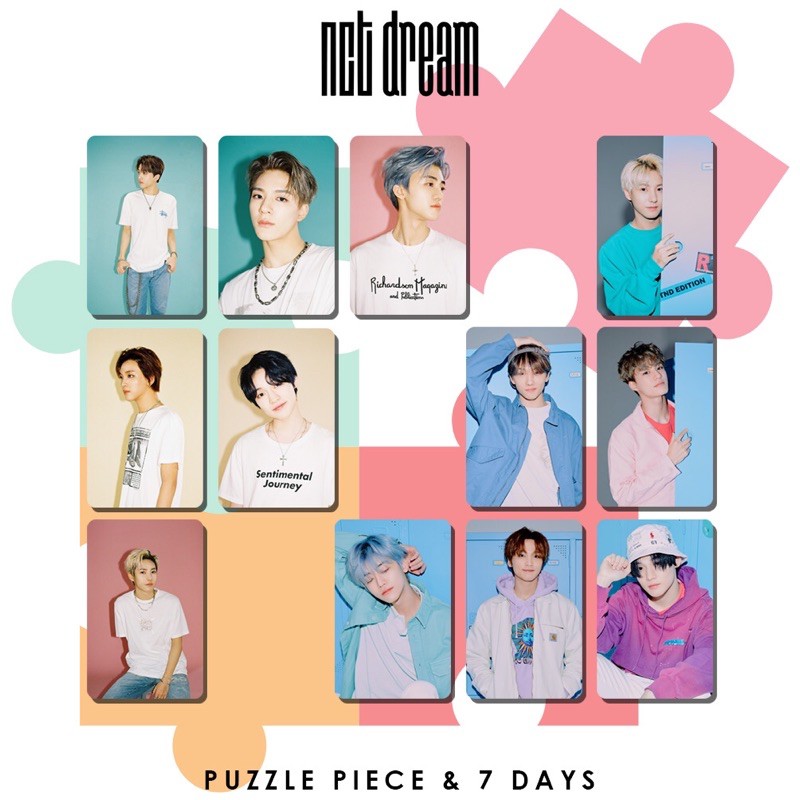 Unofficial Photocard NCT Dream - Puzzle Piece &amp; 7 Days