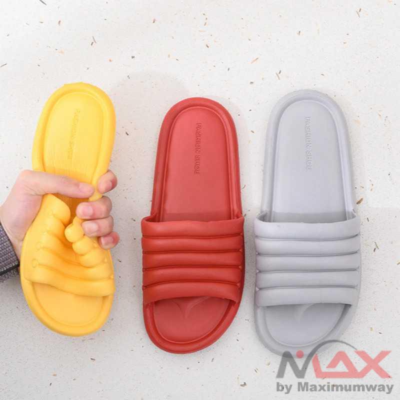 TECHOME Sandal Rumah Empuk Pria Wanita Super Ringan Bahan 100% Eva Soft Anti Licin Pria Wanita Sendal Hotel Anti-Slip Slipper EVA Soft Unisex Indoor Slippers Floor Flat Shoes Indoor Eva Flip Flops Female Non-slip Bathroom Home Slippers