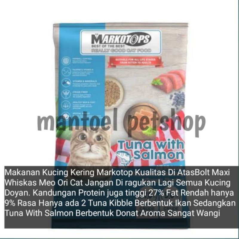 grab gojek markotops repack 5kg - makanan kucing dry food