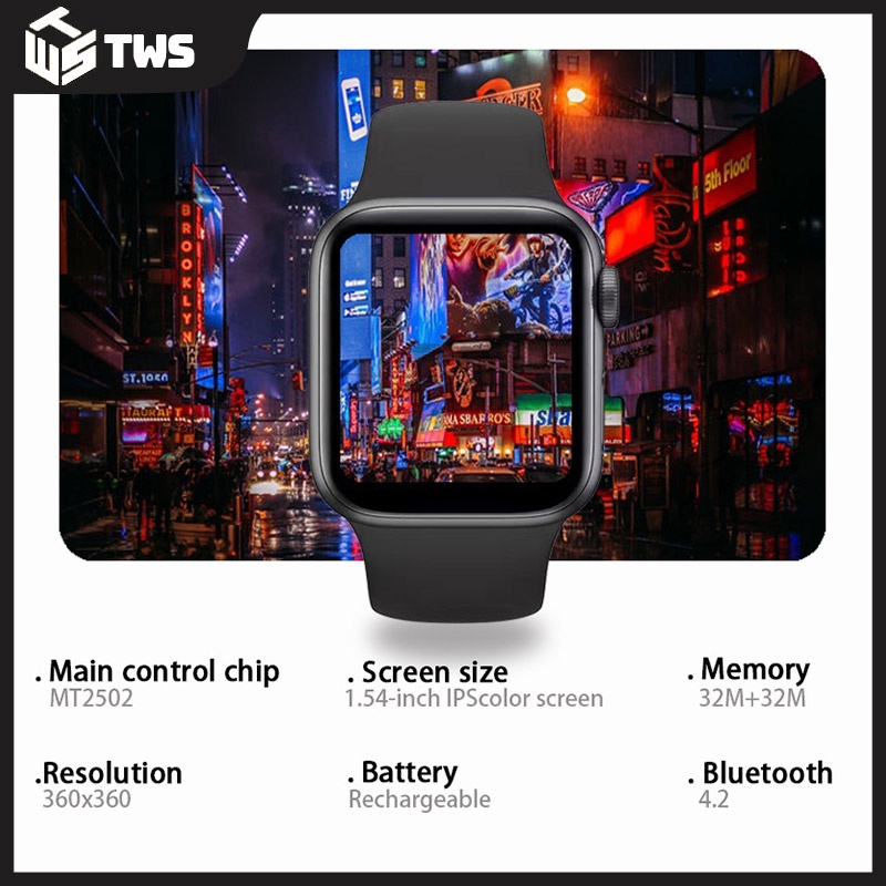 Smartwatch T500 Wallpaper Pengganti Jam Tangan Waktu Olahraga Melakukan Panggilan Pemutaran Musik