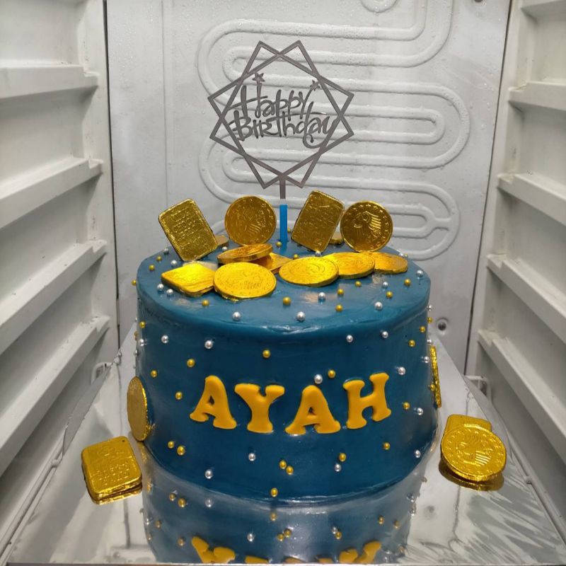

kue ulang tahun gold