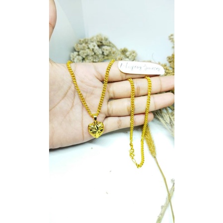 Kalung Lempis terbaru / koin mesin / warna 24k