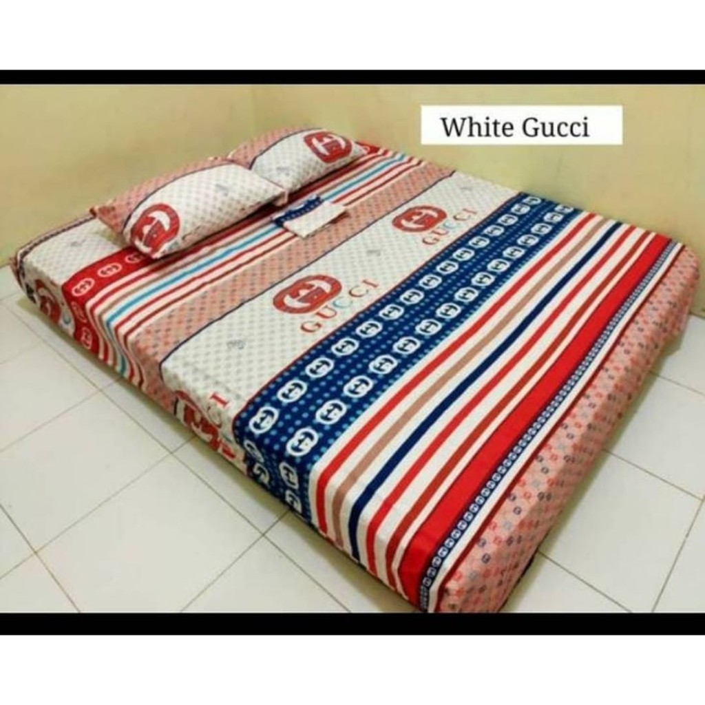 BEST SELLER SEPREI SEPRAI SPREI SPRAI HOMEMADE WHITE GUCCI 160X200
