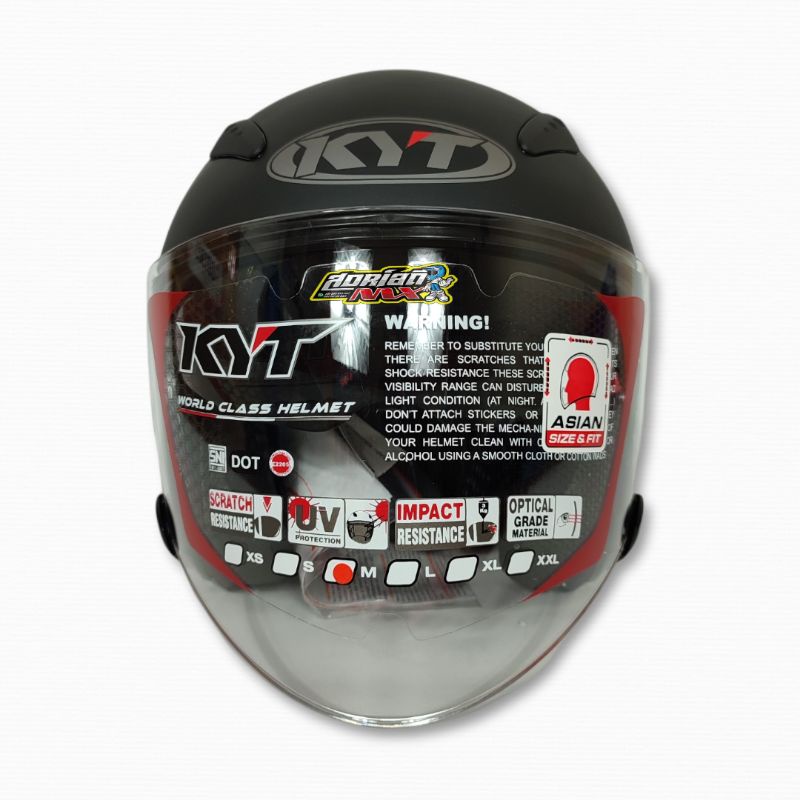 HELM KYT GALAXY FLAT R BLACK DOFF ORIGINAL HELM TOURING KYT HELM DOUBLE VISOR KYT GALAXY FLAT VISOR-5