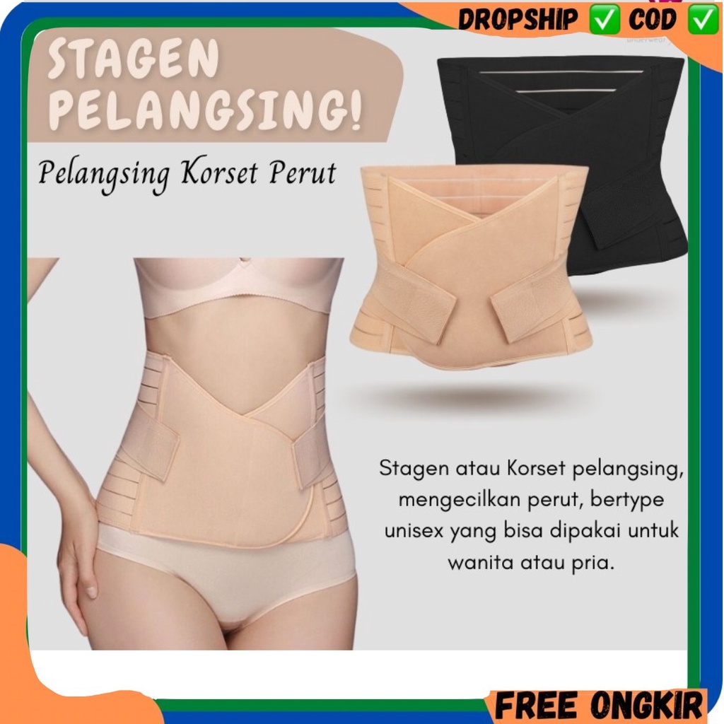 Stagen Melahirkan Merk SOLANIA ( Ready hitam dan nude)