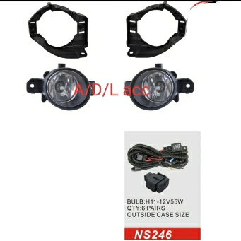 foglamp BUMPER bemper DEPAN lampu SOROT kabut mobil nissan juke 2015-on