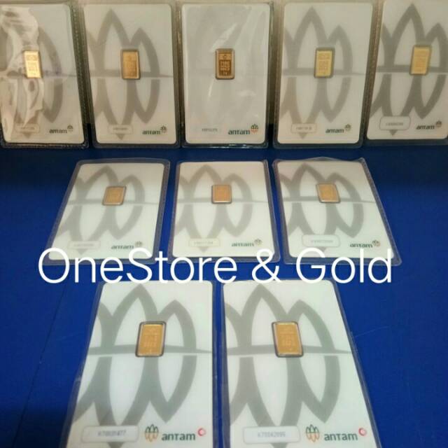 Logam mulia 3 gram emas batangan antam press certieye LM kado perhiasan mahar