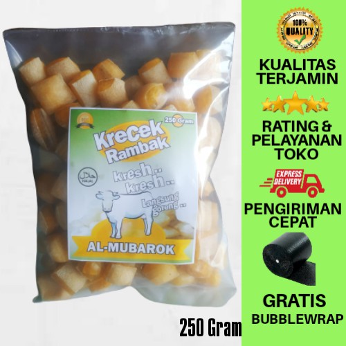 

Kerupuk Rambak Kulit Sapi Mentah / Krupuk Kulit Sapi 250 gr (KOTAK/DADU)