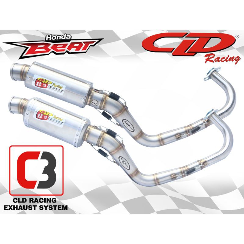 Knalpot CLD Racing Beat Vario Type C3 Oval ORIGINAL