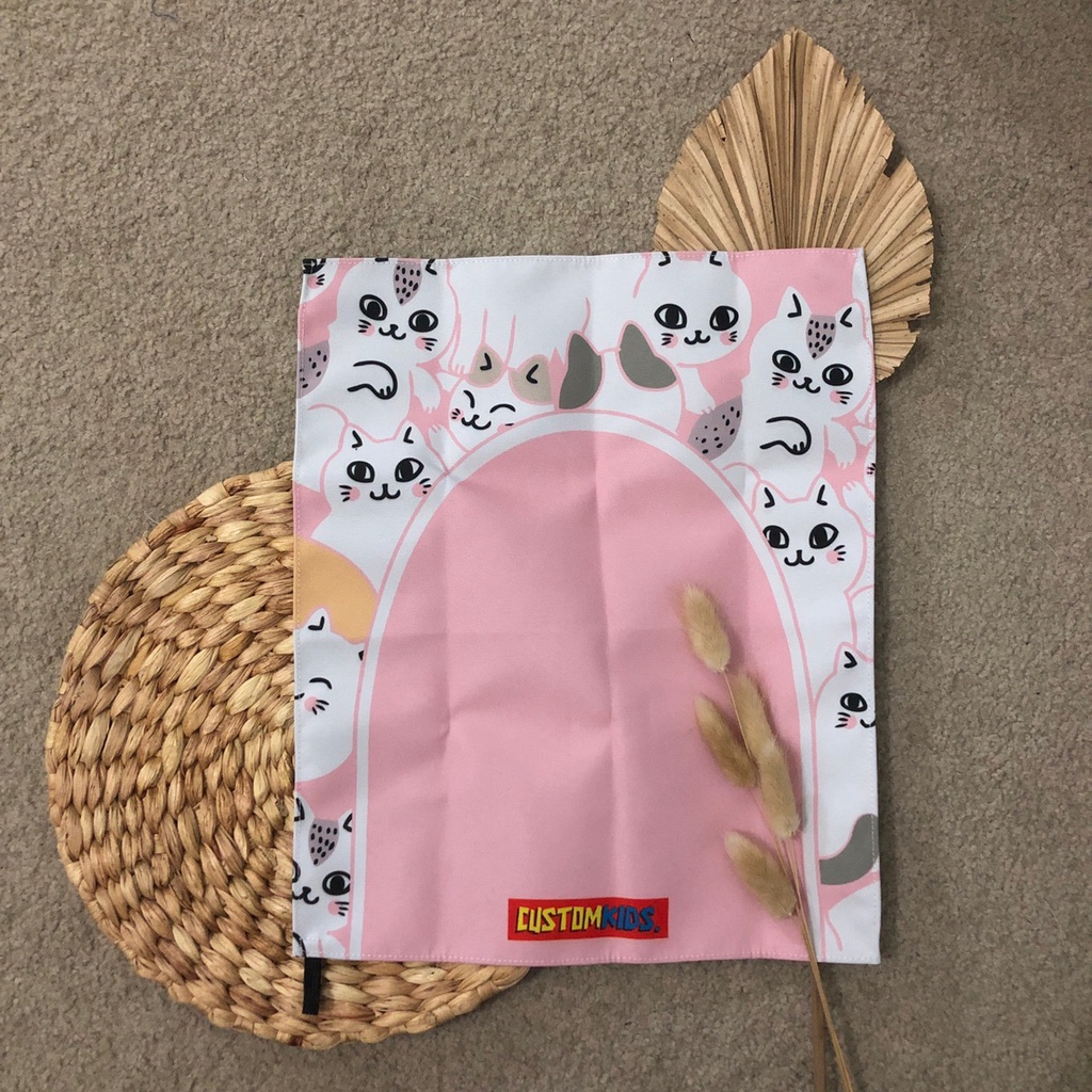 READY STOCK | Sajadah Muka Travelling Anak Printing Anti Air-2