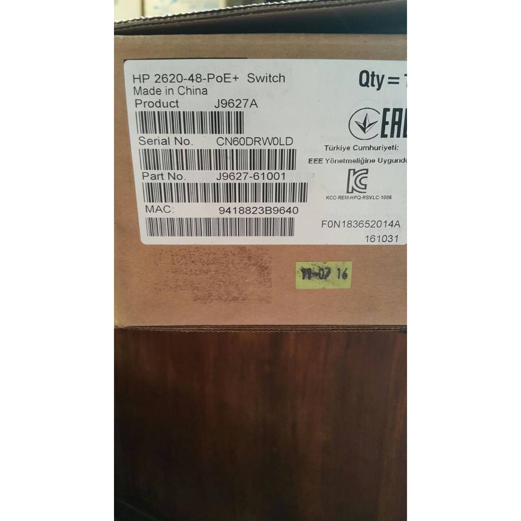 HP 2620 48 PoE J9627A