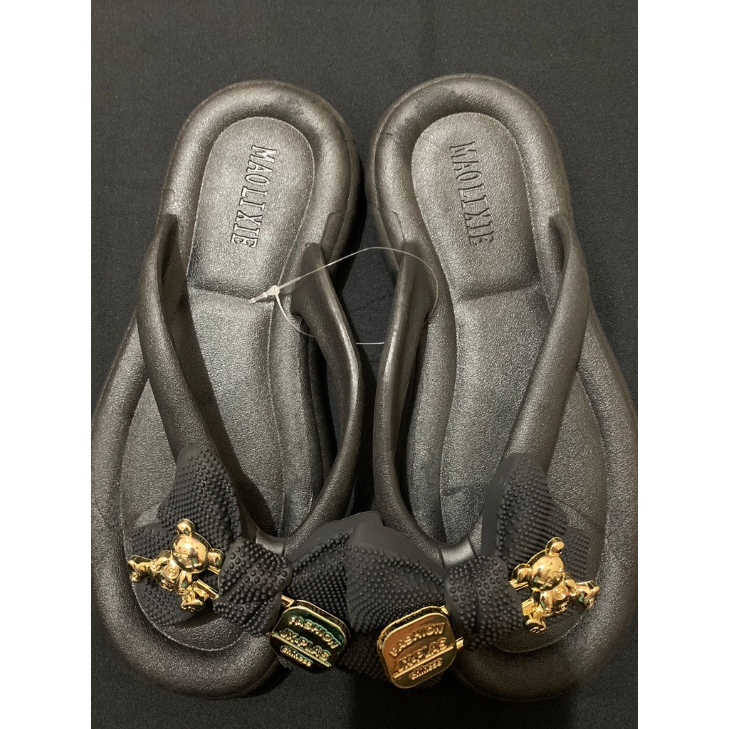 002_Sandal melisa import,Sandal jepit Wanita Import Tebal 2 Cm Bahan Spons Super Ringan Empuk Elastis