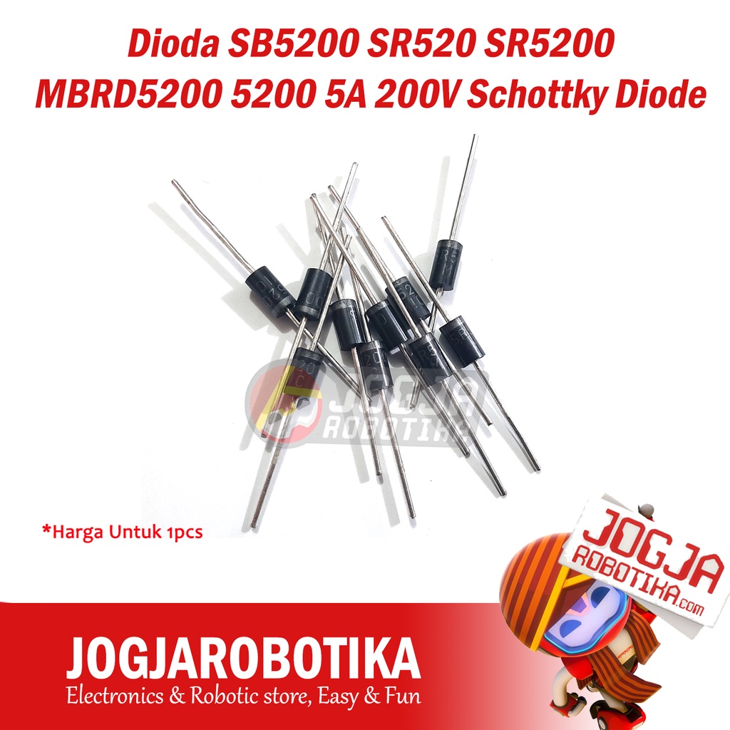 Dioda SB5200 SR520 SR5200 MBRD5200 5200 5A 200V Schottky Diode
