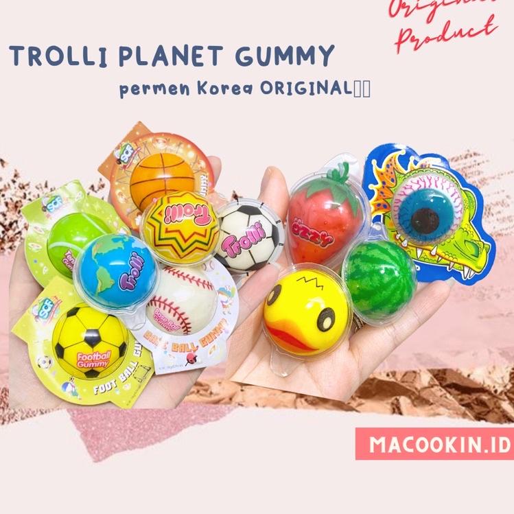 

hin Trolli Planet Gummy / Gummi Permen Korea 1 buah Permen Jelly Trolli Gummy NONHALAL Terbaru