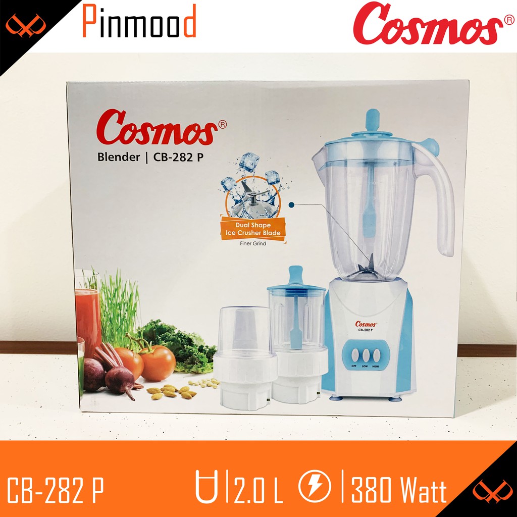 COSMOS BLENDER  CB-282 P [ 2 LITER ] 3 IN 1 JUMBO PLASTIC ICE CRUSHER BLADE