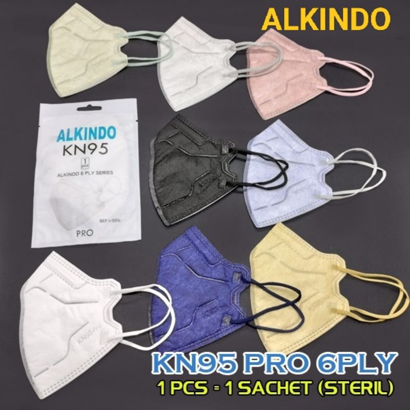 Masker KN95 MOUSON // ALKINDO Pro Face Mask non-medis 1pcs // 10pcs