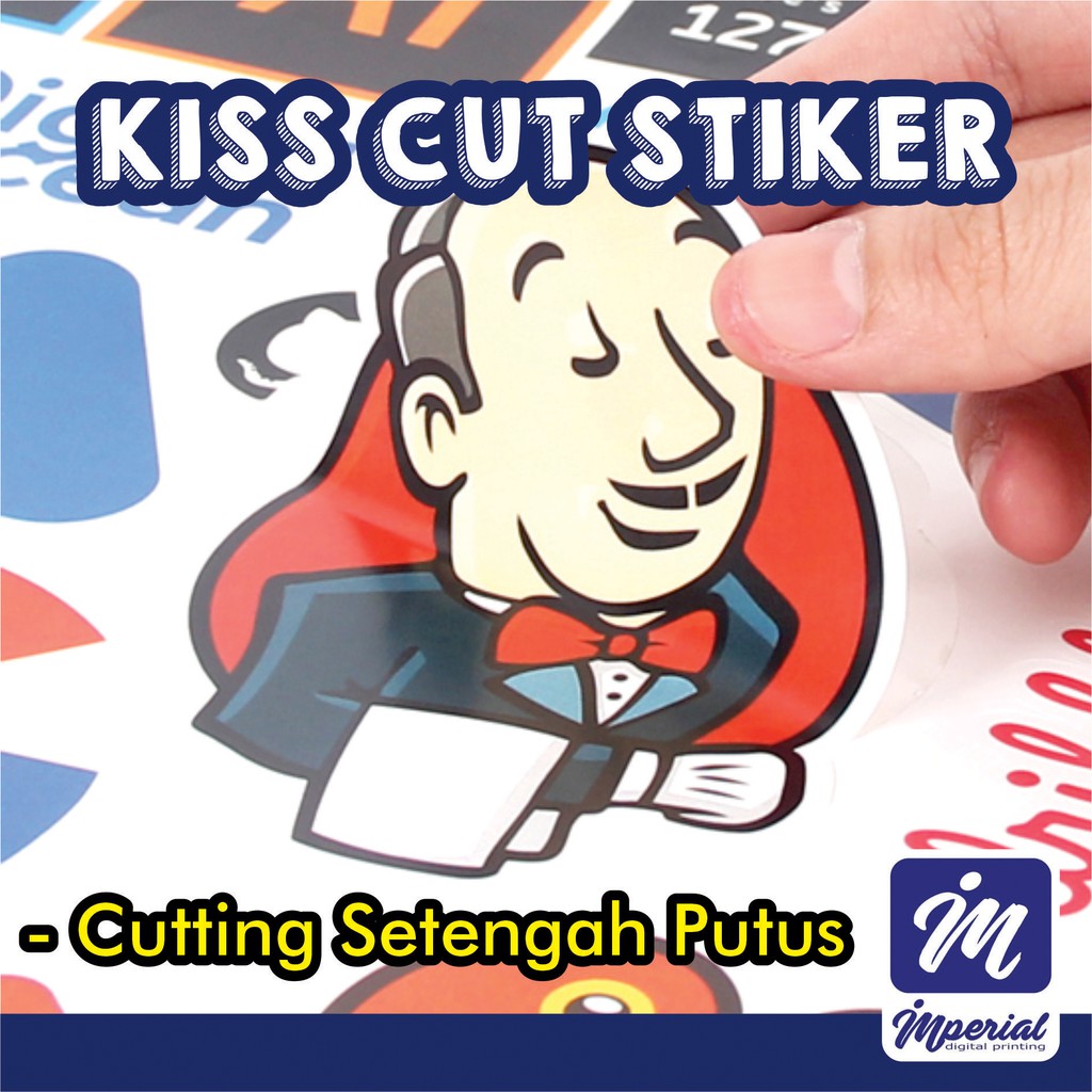 

Jasa Cutting Setengah Putus / Kiss Cut A3 Bentuk Kotak / Lingkaran / Custom / Label Kemasan Olshop