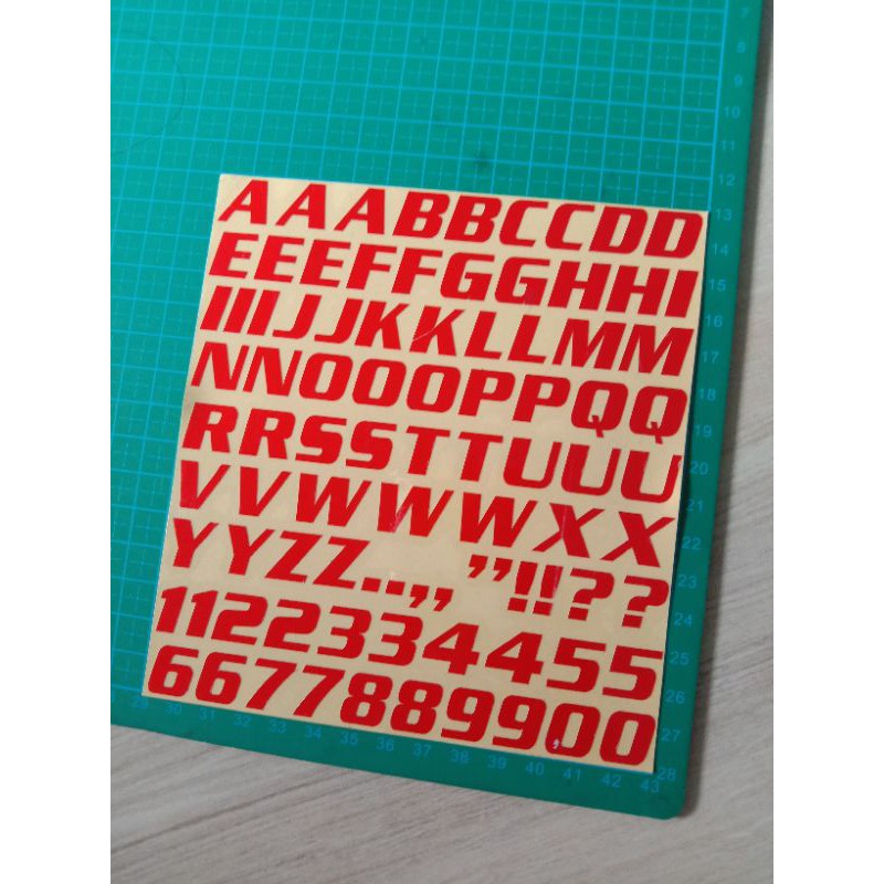 

sticker cutting abjad besar