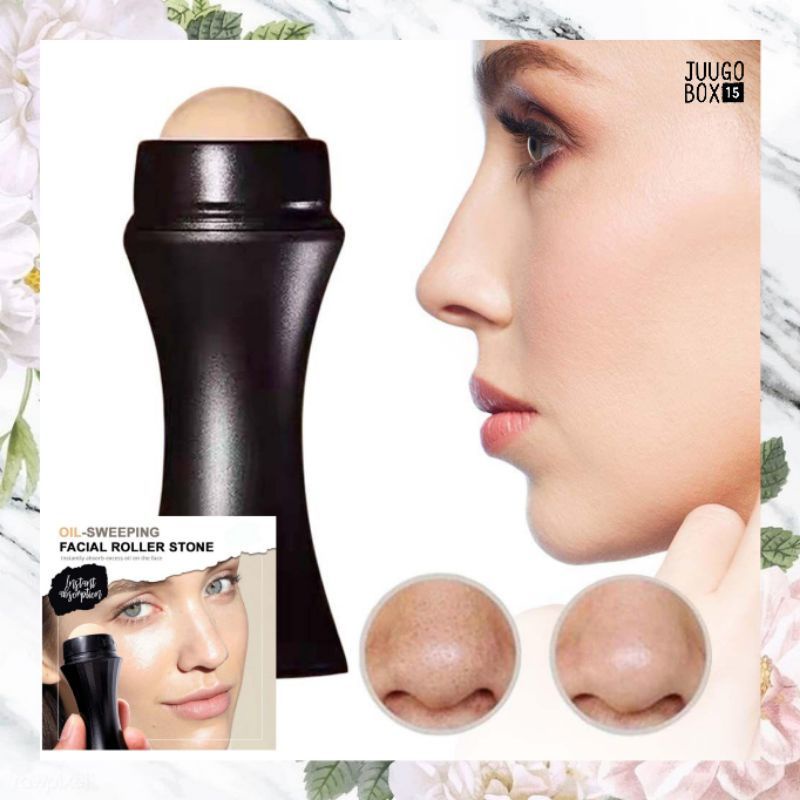 Oil Absorbing Roller Volcanic Face Roller Stick Penyerap Minyak Wajah Massage Portable Face Roll For