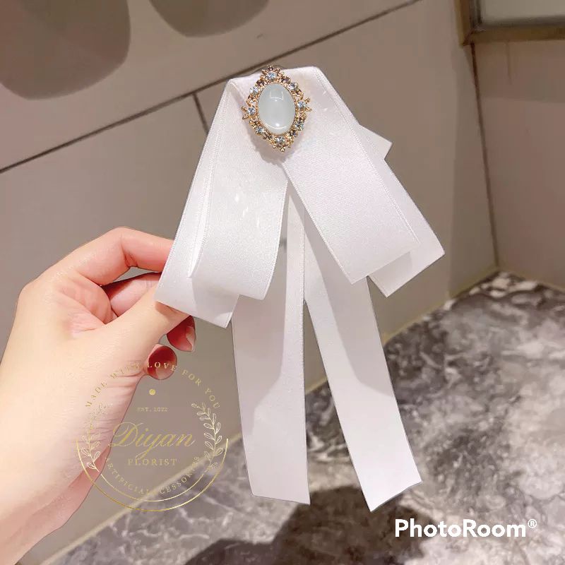 pita hias korean ribbon brooch