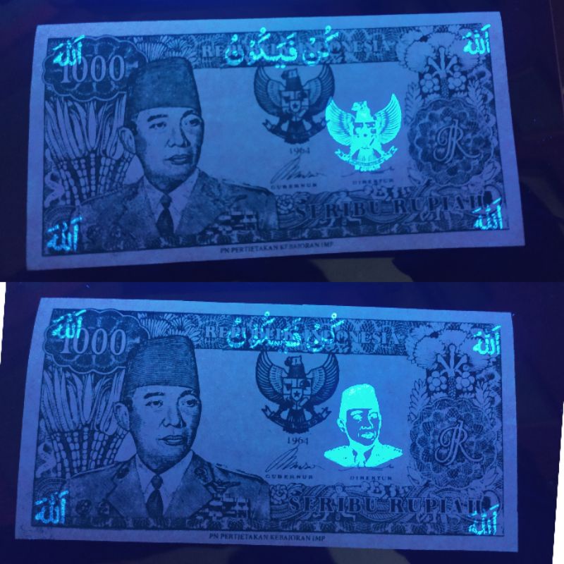 SOUVENIR UANG SUKARNO UV SERIMPI 7- PENARI 7