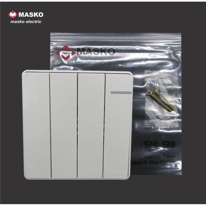 Saklar 4 mata / 4G austin A-614 (elegan) masko