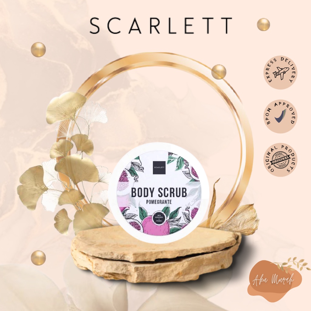 ✨ AKU MURAH ✨SCARLETT Brightening Whitening Body Scrub/ Lulur Badan