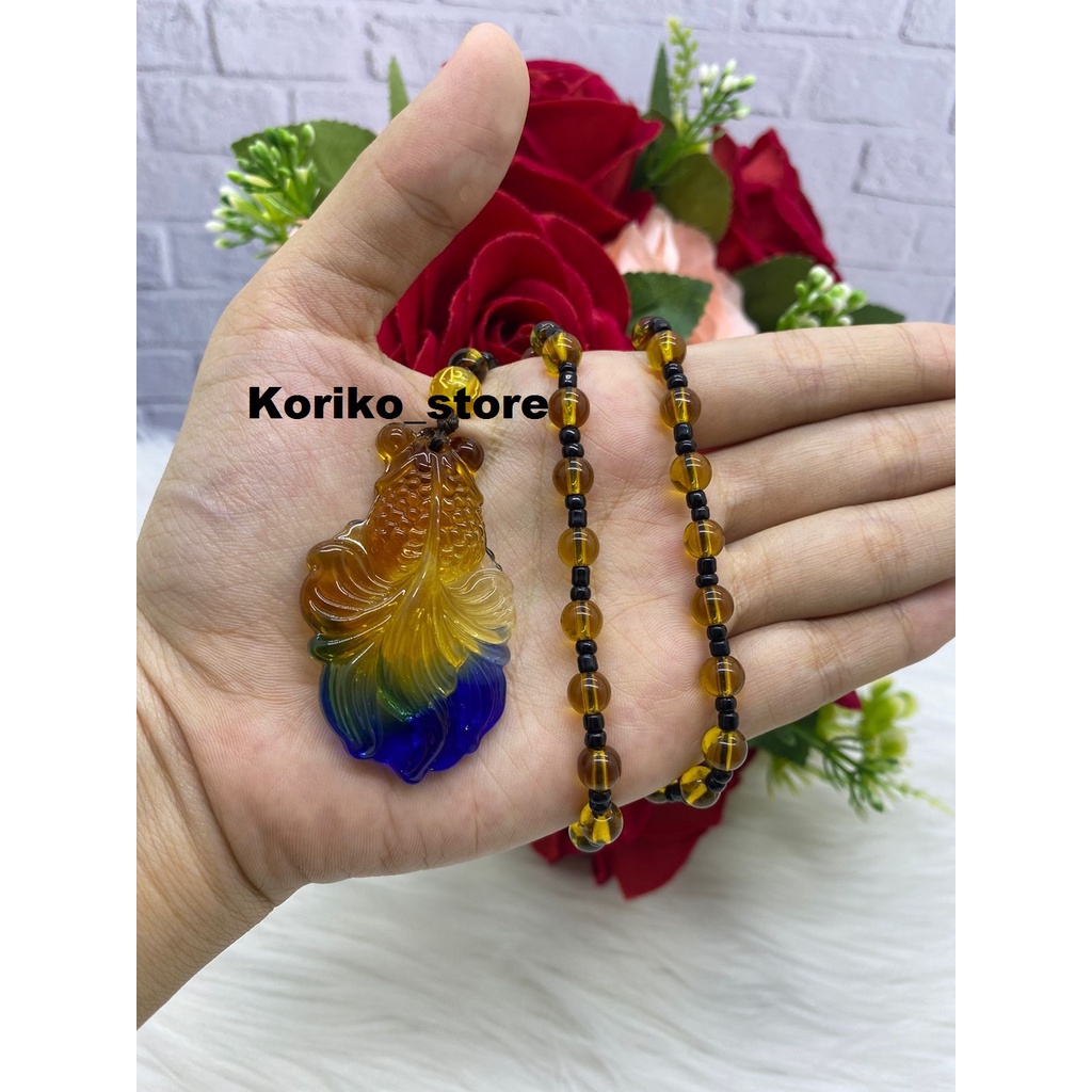 [ Bayar Di Tempat ] Kalung Batu Giok Asli / Kalung Kesehatan Pria & Wanita Batu Giok Asli Import Bur