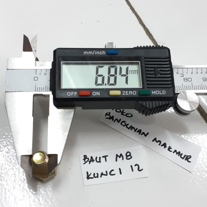 Baut M8 x 20 / Kunci Baut 12 BMK Baut M8x20