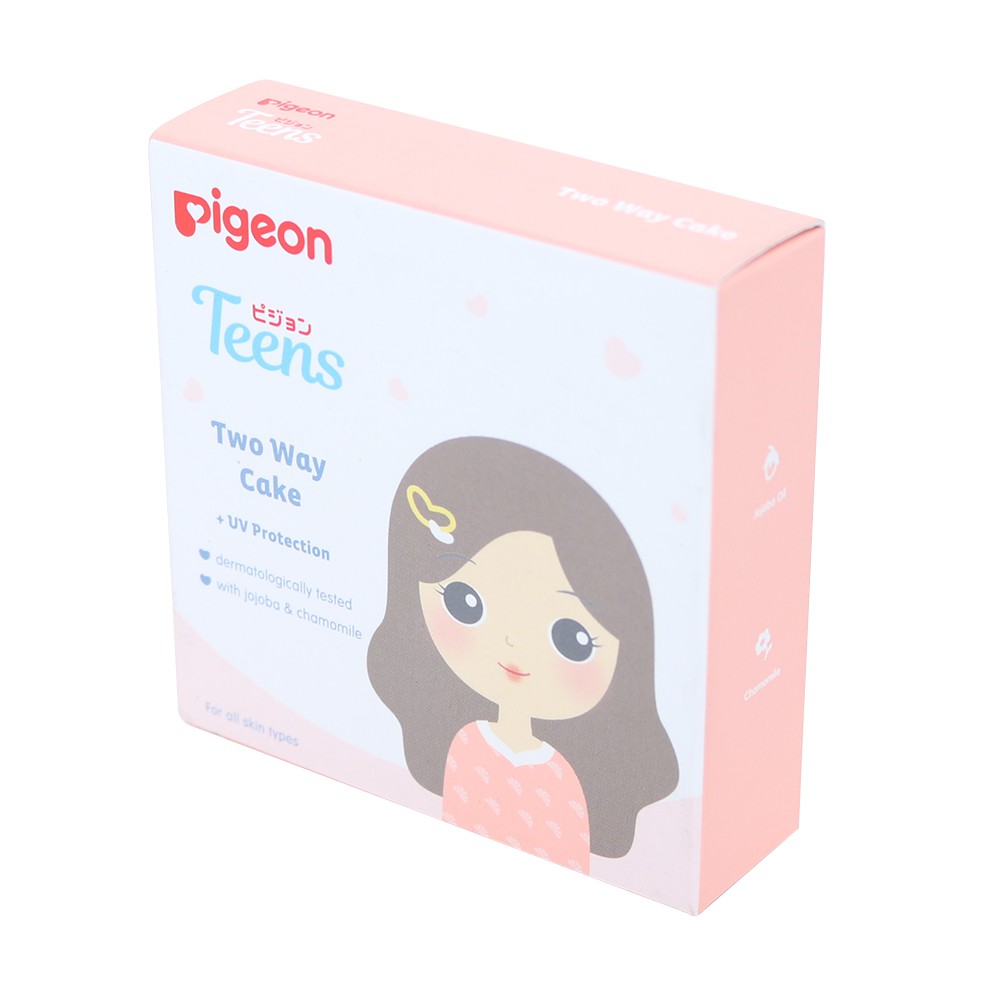 PIGEON Teens Two Way Cake 14Gr / Bedak Padat Mengandung Foundation twoway Teen