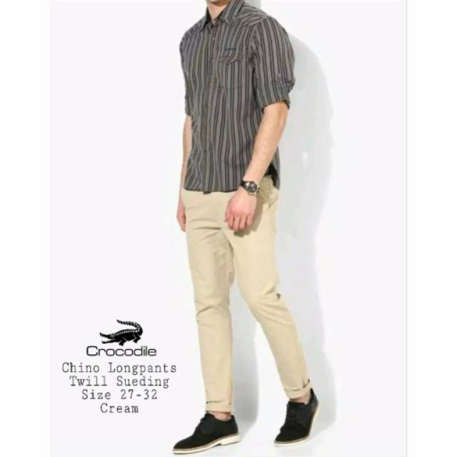 Celana Chino Panjang Pria - Crocodile - Bombogie - Insight - Premium Quality Nyaman Adem Bisa COD