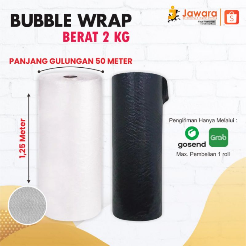 

Bubble Wrap Murah Premium Quality 125 cm x 50 m / Plastik Bubble Wrap Packing Online, Jawara Printing, Ponorogo, madiun, magetan, ngawi.