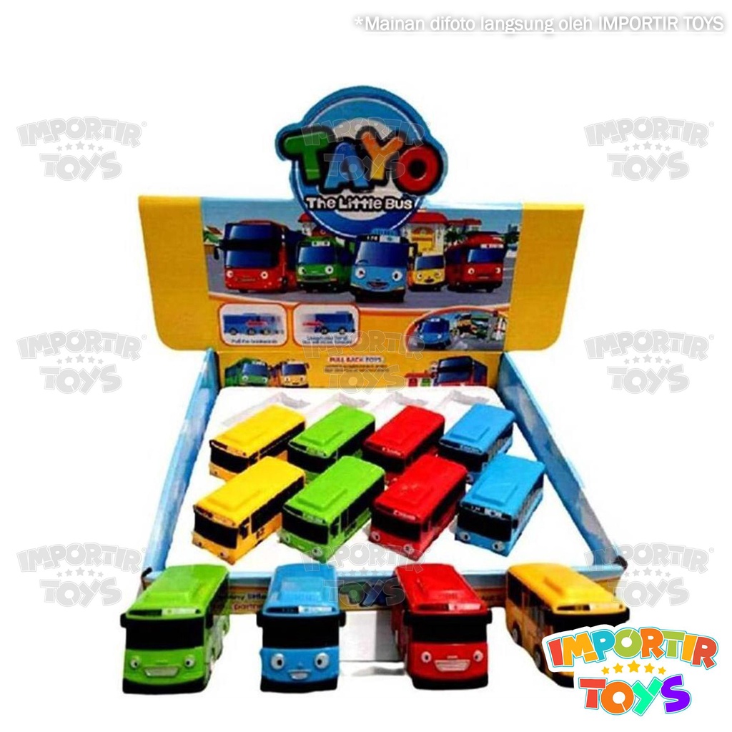 Tayo Bus Mainan Anak Tayo Lani Gani Rogi Mobil Toys Kid Pullback