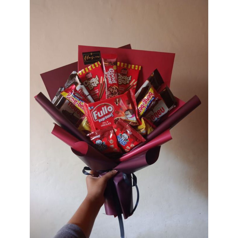 

Flos.co Snack Bouquet | Buket Snack | Hadiah Wisuda, Ulang Tahun, Seminar, Sidang