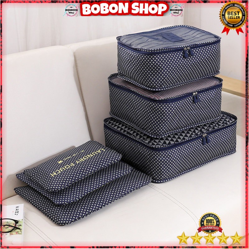 GS8 Tas Travel Bag in Bag Laundry Pouch Organizer 6 in 1 MELTSET MT6