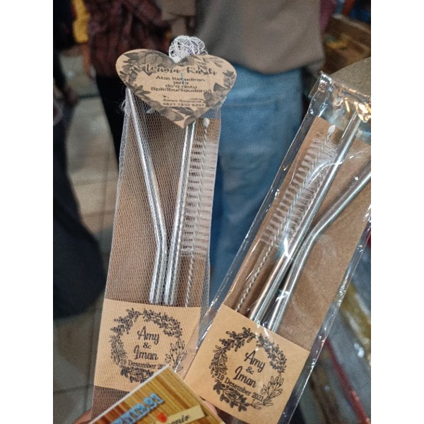 Souvenir Sedotan Stainless