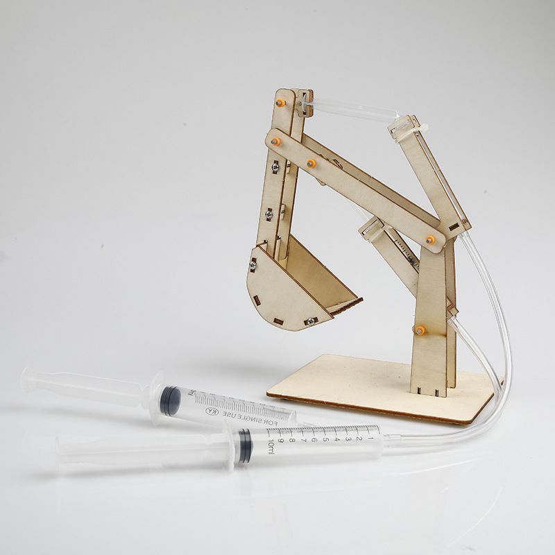 Diy Rakit Crane Hydrolic Belajar Tekanan Hidrolik /Mainan Rakit Excavator/ Science Set Excavator