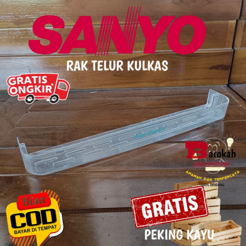 RAK TELUR KULKAS SANYO AQUA ORIGINAL