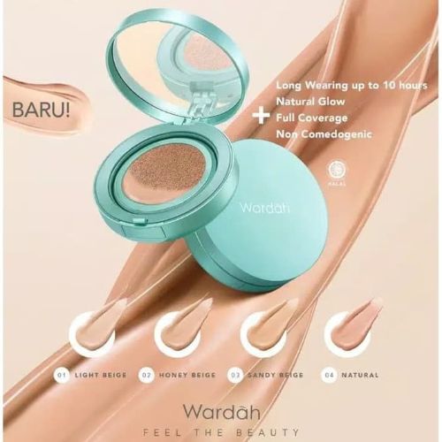 Wardah Exclusive Flawless Cover Cushion 03 Sandy Beige Refill