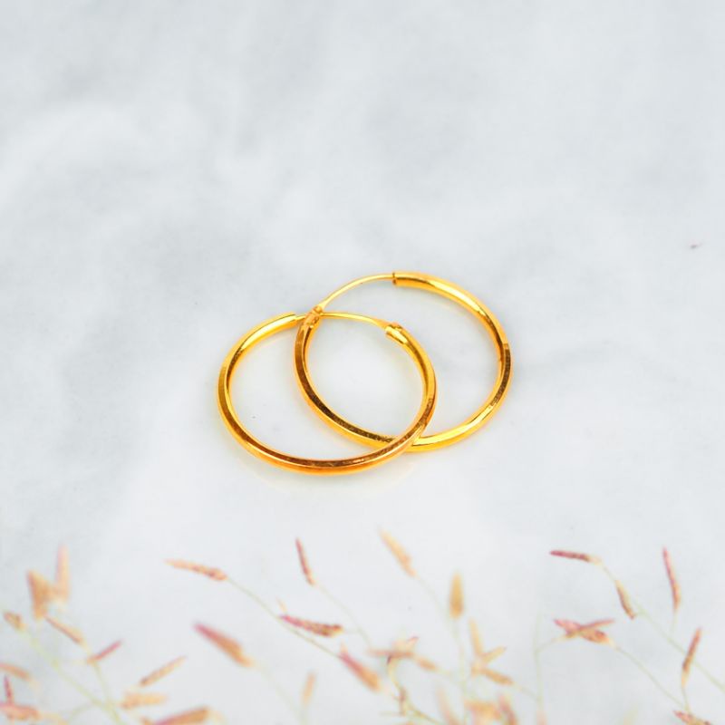 Anting Emas Ring Polos - Toko Emas Gadjah