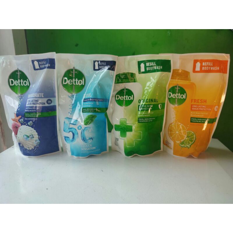 Dettol sabun mandi cair reffil 410ml
