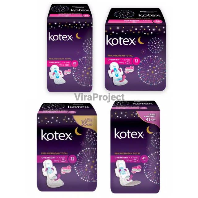 KOTEX OVERNIGHT PERLINDUNGAN TOTAL