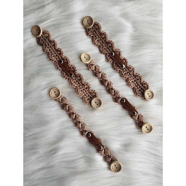 konektor masker rajut cantik