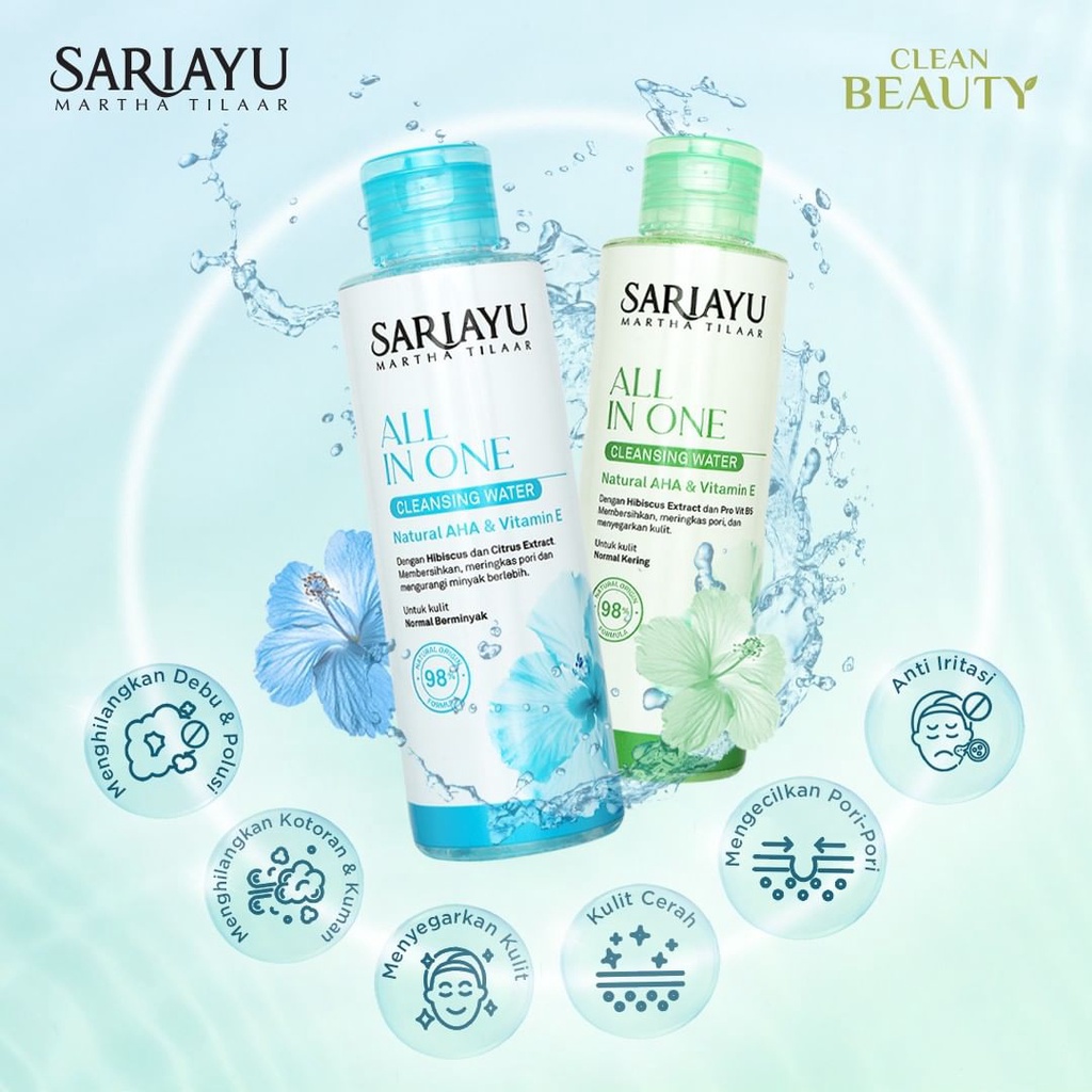 SARIAYU White Aromatic Pembersih All In One Cleansing Water 100ml - SARI AYU