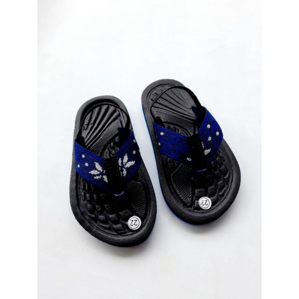 Arkn023 Sandal anak jepit beby tali belakang