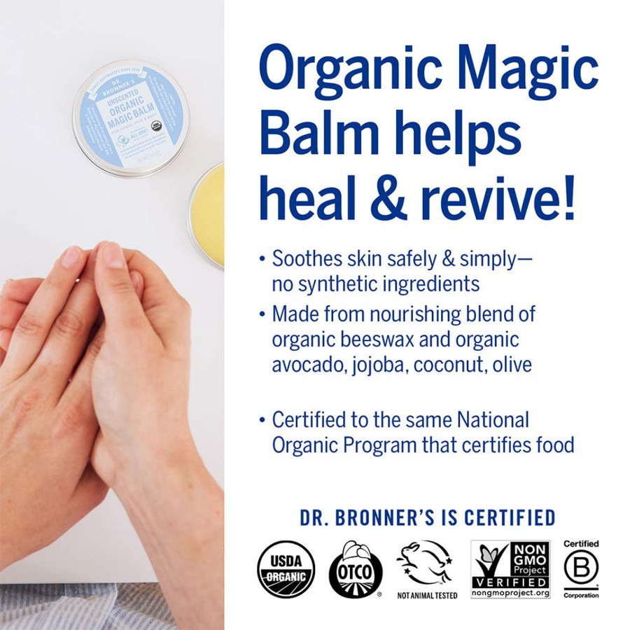 Dr. Bronner's - Organic Unscented Balm 57gr