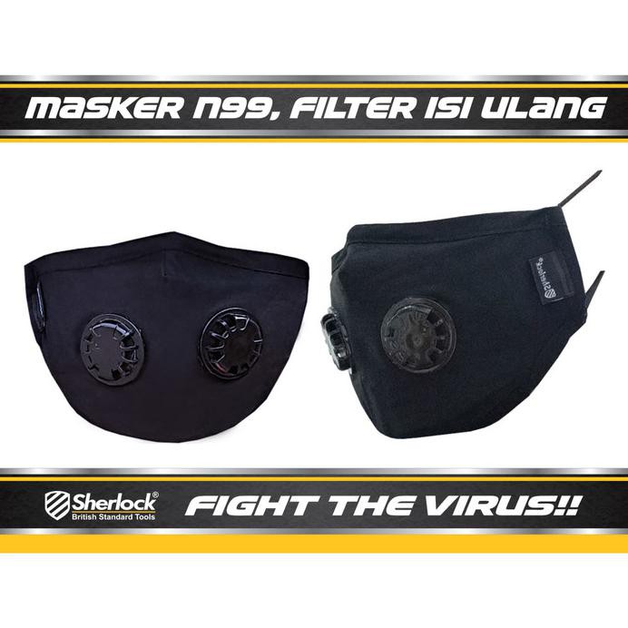 MASKER RESPIRATOR SHERLOCK N99 ( EXPRESS SURABAYA,BANDUNG, MAKASSAR)