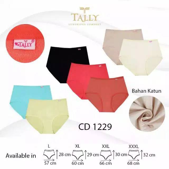 Celana Dalam Wanita Katun Premium | Tally art C 1228 | Tally art C 1229