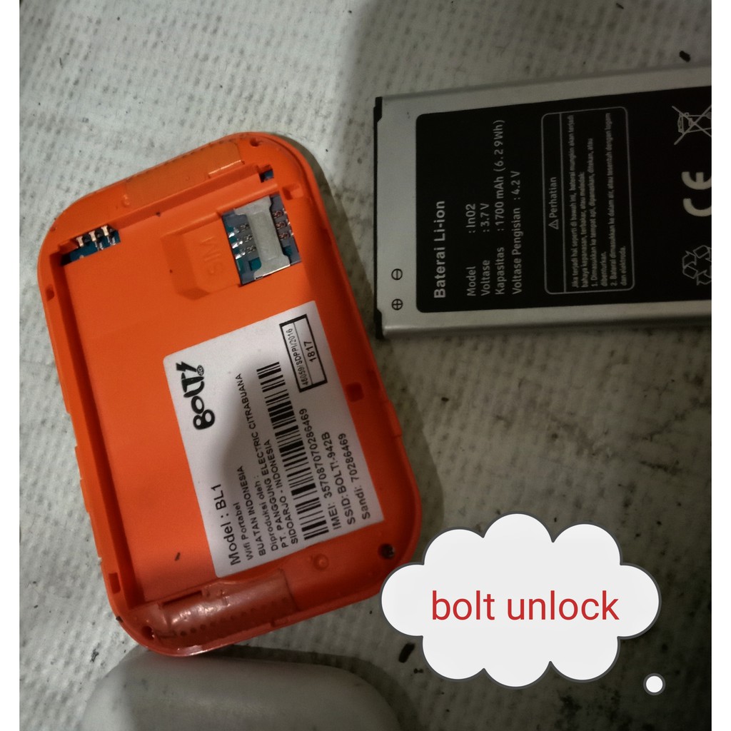 MiFi bolt unlock